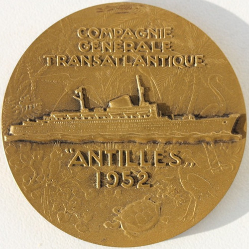 Paquebot antilles medaille - antilles,