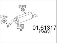 SILENCIEUX ARRIèRE CITROËN