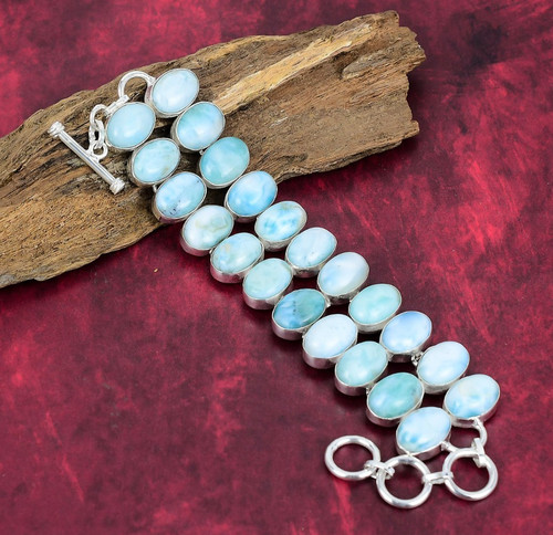 Natural larimar gemstone 925 - larimar,