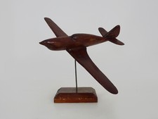 Avion anglais en bois sur socle années 1940/1950