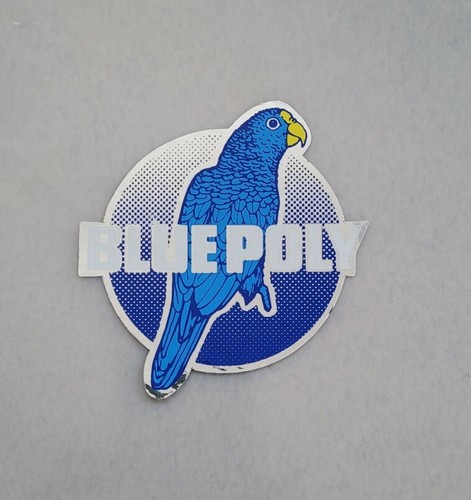 Vintage sticker blue - sticker, poly
