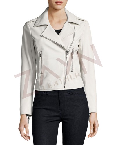 Blouson motard élégant en - de,