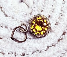 Jaune Zircon Argent Sterling