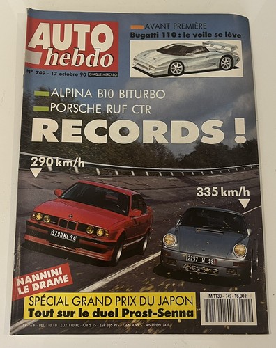 Auto hebdo 749 10 - n°749, 17/10/1990