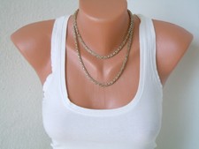 Kette En Argent Sterling Plaqué Or Massif 65,82 G