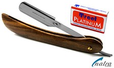 Rasoir En Bois + Lames Couteau
