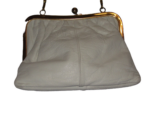 Sac soirée cuir blanc - sac,