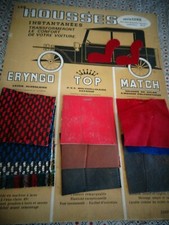  RARE CARTON ANCIEN PUBLICITAIRE HOUSSES AUTOMOBILE / AUTO Panhard Alfa Ford 