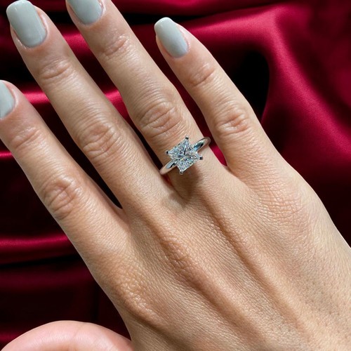 Bague carat en platine - bague, 1,50