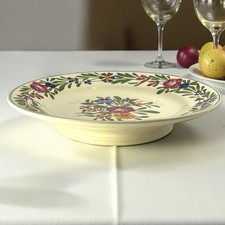 Sarreguemines Rusticana - Assiette Montée - Rare - Décor Floral Peint