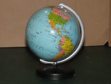 MAPPEMONDE TÔLE - ANCIEN GLOBE TERRESTRE -  VINTAGE - CARTES TARIDE PARIS