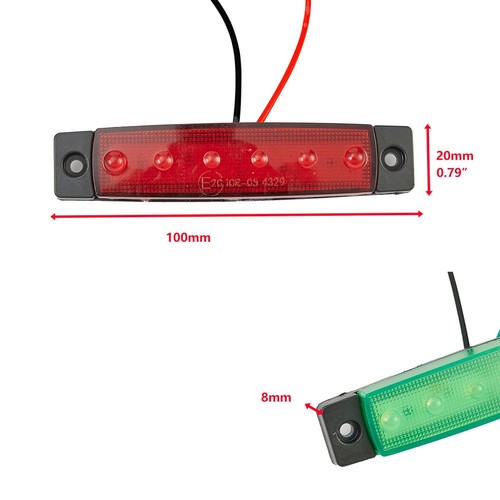 Imperméable 6led lumières - imperméable,