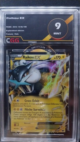 Carte pokemon raikou cgg - raikou, 9
