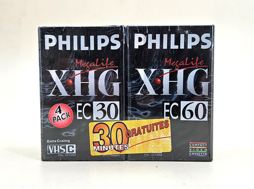 Lot cassette philips vhs - lot, 4