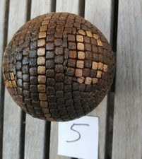 ancienne boule Lyonnaise cloutée n°5 monogramme L G