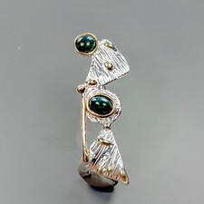 Bijoux broche opale noire