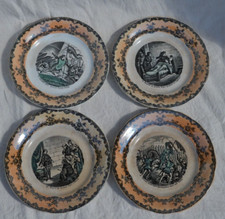 Lot de 4 assiettes parlantes