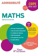 CRPE 2026-2027 - Maths - Epreuve écrite (M1 et M2) Manuel + Parcours de révision
