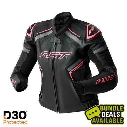 Blouson moto cuir femme - , rst