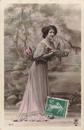 1er avril femme - cp,