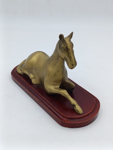 Statuette cheval laiton