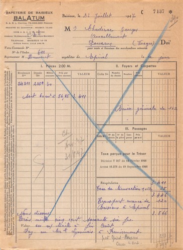 1947 papeterie baisieux - papeterie, de
