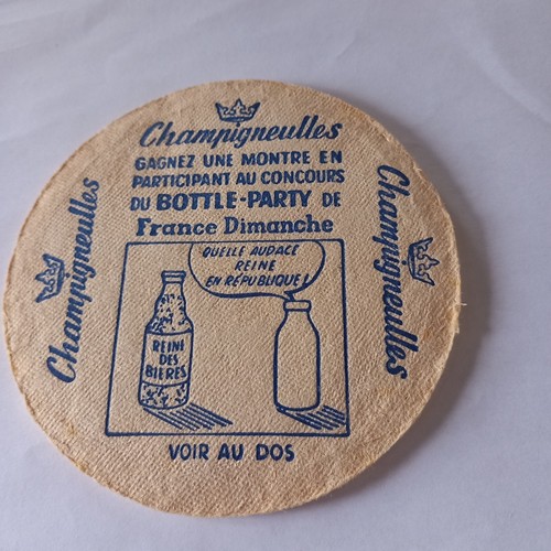 Ancien sous bock bière - ancien, brie