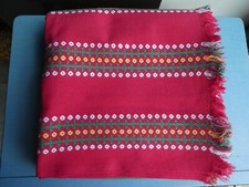 Nappe ROUGE Tissu Basque Rectangulaire  2,20 x 1,20 m