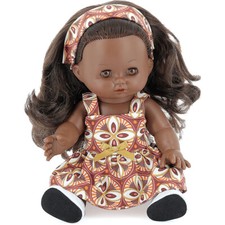 Poupée Câlinette 28 cm noire Norah - Petitcollin 772871