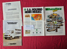 N°21920/20  / HEULIEZ MERCEDES 300 D Cochonniere + catalogue NEWS  1980 ?