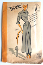 👉 5182 Ancien PATRON PARIS LUXE VINTAGE FRENCH ROBE T44