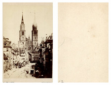 P.S. Cramer, Allemagne, Nürnberg, Lorenzkirche, CDV vintage, ca.1865 P.S. Cramer