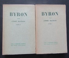 Byron - André Maurois - 1930 EO - Volumes 1 et 2 complet - Les cahiers verts