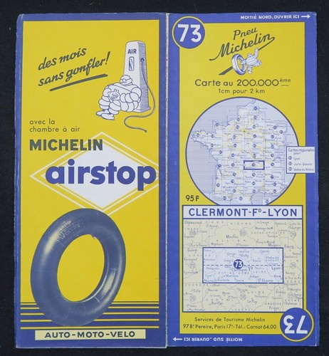 Carte michelin clermont - michelin, 73