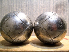 Doublette BOULE de PETANQUE OBUT 558g 72,7mm Chromé + Etui lanière