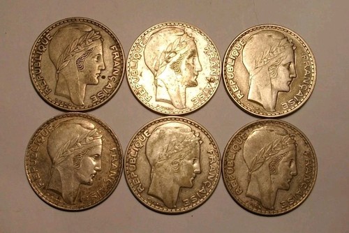 Lot pièces 20 francs - 👑,