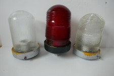 3 ancienne lampe balise piste aeroport Europhane Holophane industrielle aviation