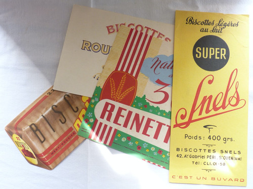 Lot buvards biscottes - lot,