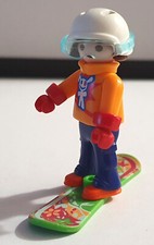 PLAYMOBIL SKIEUR ENFANT SNOWBOARD EQUIPE  - SKI VACANCES HIVER VACANCES SKI