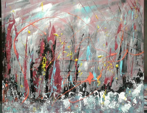 Tableau contemporain toile - contemporain,