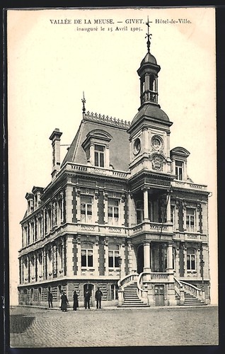 Cpa givet hôtel ville - cpa, givet,