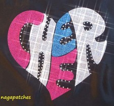 Motif à floquer / Transfert en strass thermocollant / Cheer Cheerleader Pompom 