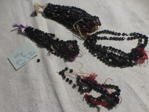 Perle navette ancienne - g,