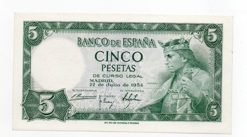 Billet espagne pesetas du - billet,,