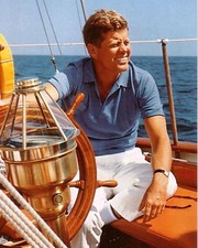 Photo de John Kennedy sur son bateau