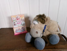 Peluche cheval Diddl Galupy Sac à main Foulard Bleu env 30cm + BOITE post it