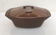 Cocotte en fonte émaillée LE CREUSET Design RAYMOND LOEWY Marron 4,5 L