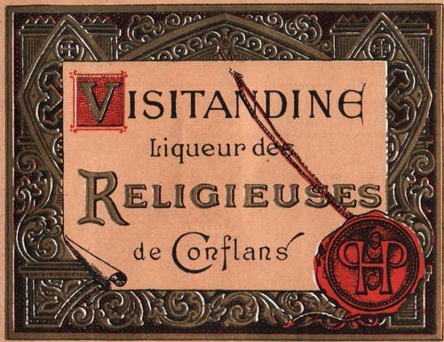 Ancienne etiquette visitandine - ancienne,