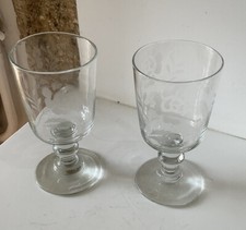 2 Anciens verres gravés
