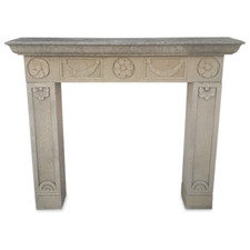 Revêtement Pour Cheminée En Pierre Leccese Antiquée Cadre De Cheminée L.130cm